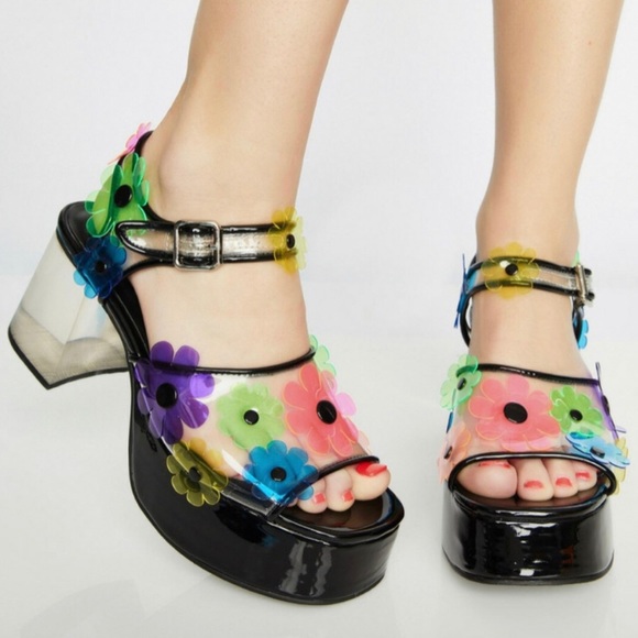 Dolls Kill Shoes - Sz 11 DOLLS KILL Delia Platform Sandals